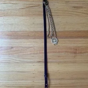 Dior | Accessories | Christian Dior Purple Skinny Leather  display picture 3
